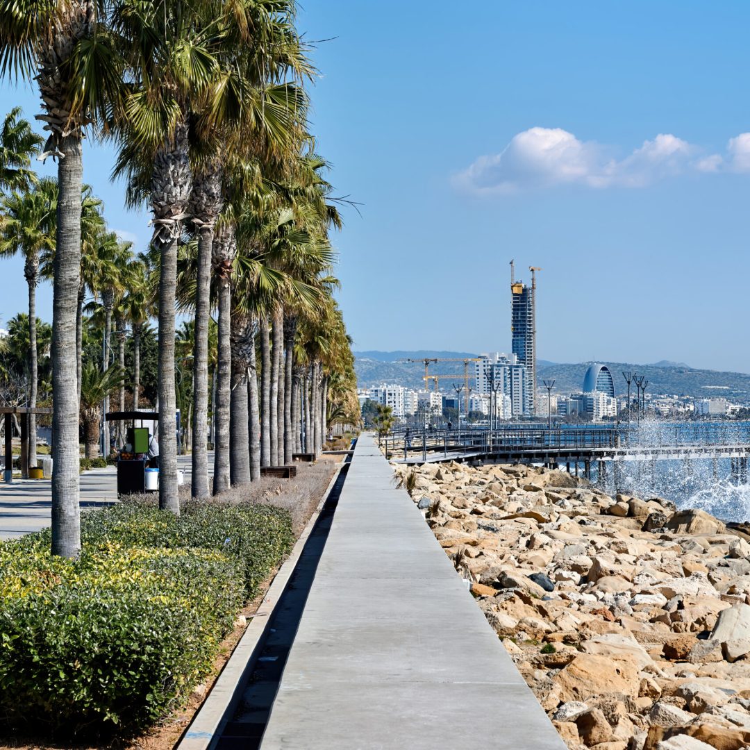 embankment street in limassol, cyprus